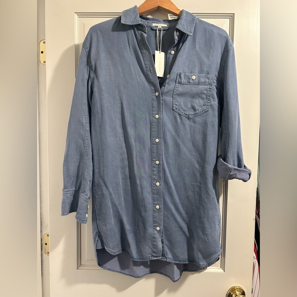 Z Supply Sun Bleached Indigo Chambray Dress
